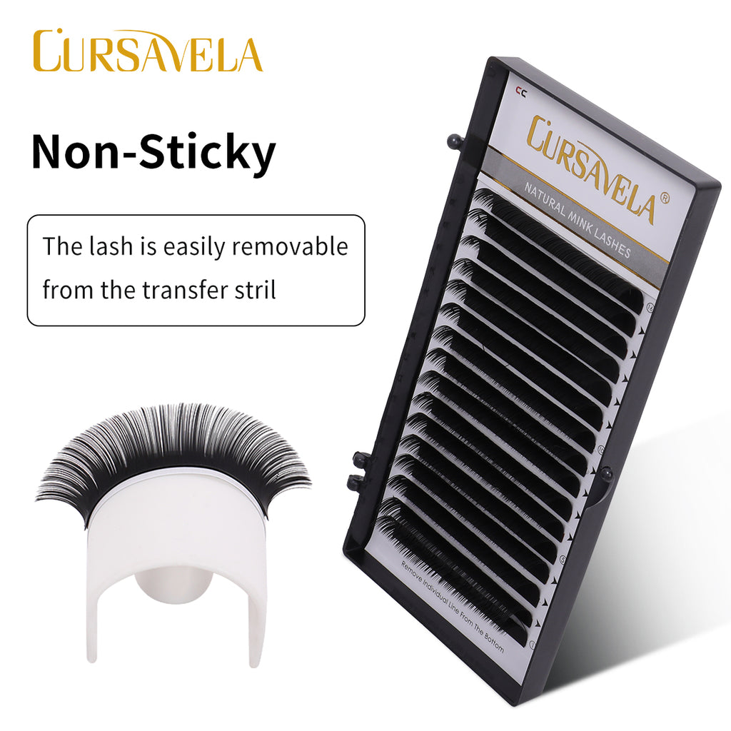 Professional Round Curl Lash Extensions - Lightweight & Long-Lasting