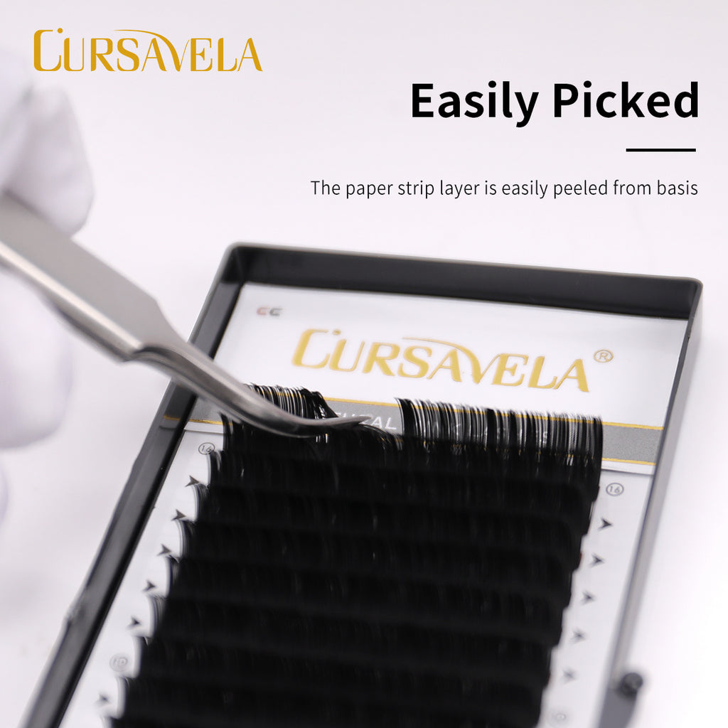 Professional Round Curl Lash Extensions - Lightweight & Long-Lasting