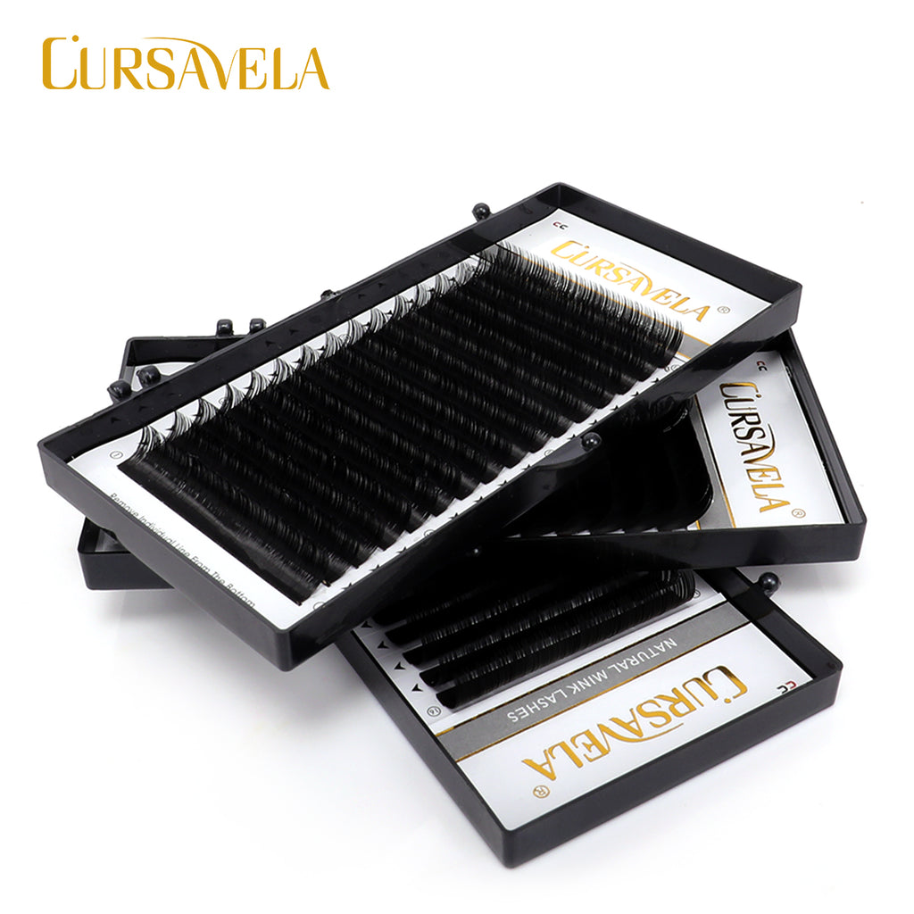 Professional Round Curl Lash Extensions - Lightweight & Long-Lasting
