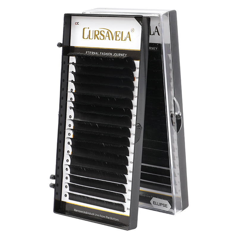 Cursavela Luxury Round Curl Eyelash Extensions for Natural to Dramatic Volume
