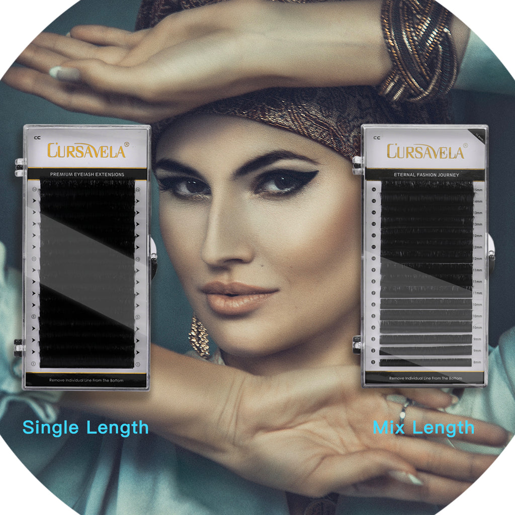 Premium C-Curl Volume Eyelash Extensions - Fluffy & Full Look