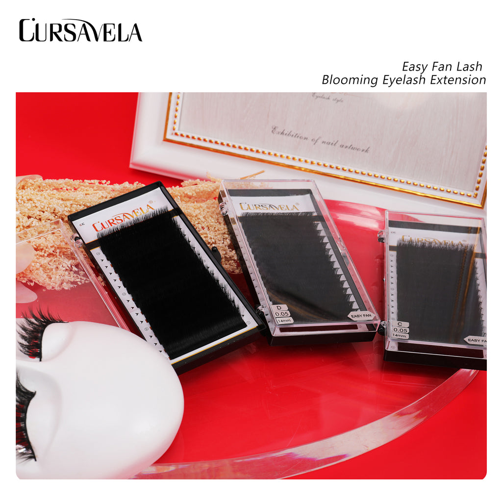 Premium C-Curl Volume Eyelash Extensions - Fluffy & Full Look